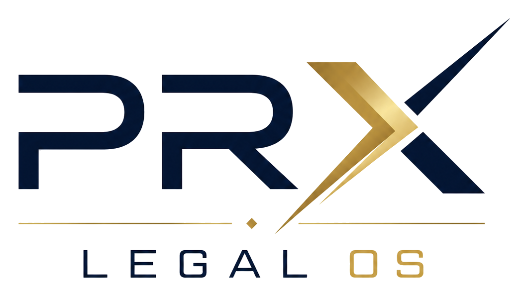PRX Legal OS mark